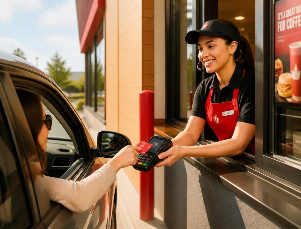 Orderaty in use — Drive-through
